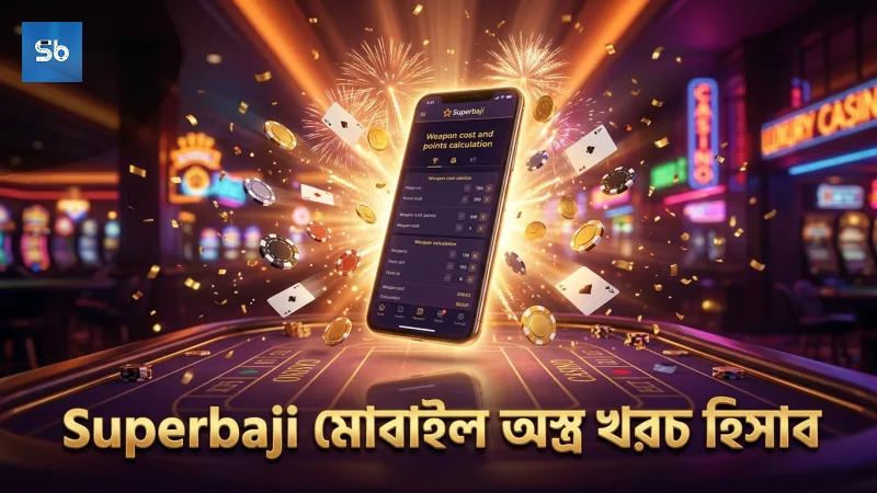 Superbaji মোবাইল অ্যাপে অস্ত্র খরচ এবং পয়েন্ট অর্জনের হিসাব